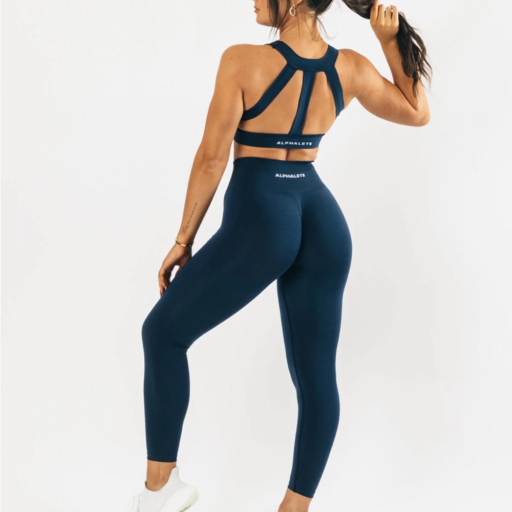 Alphalete OG amplify tuxedo blue set